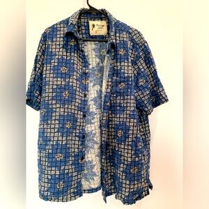 Vintage Silk Men’s Shirt Size XL